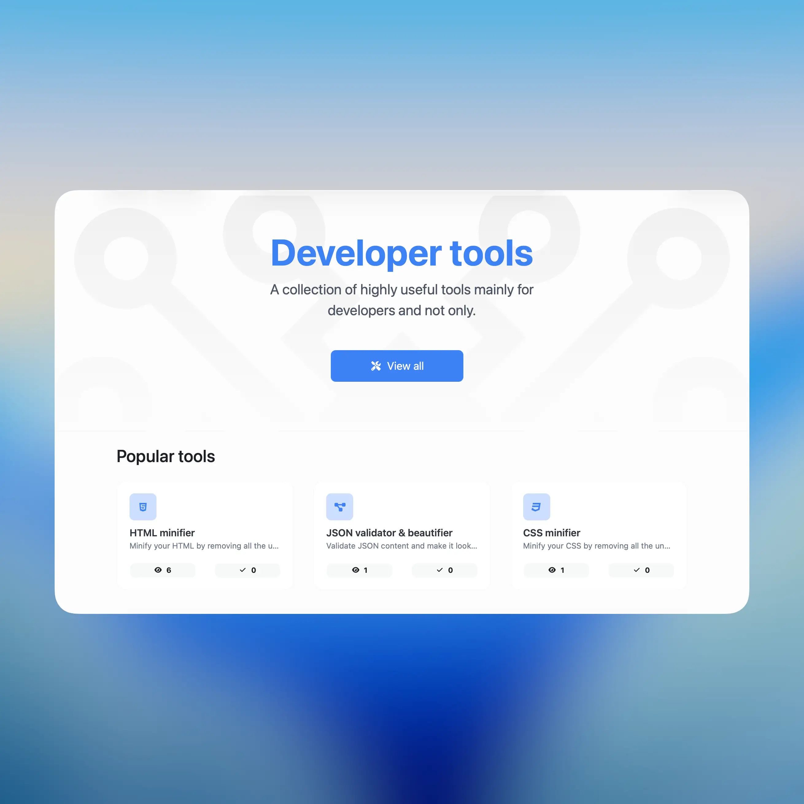 66toolkit page showing category pages